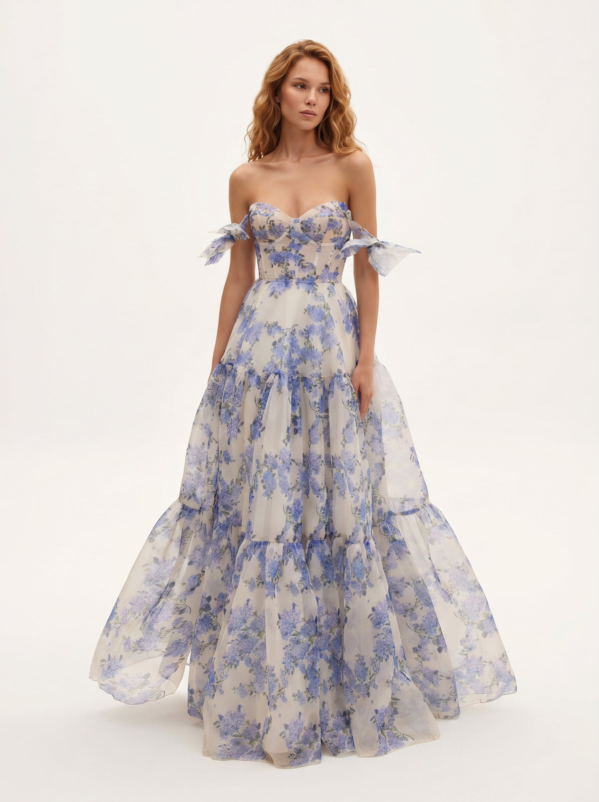 CAMELIA DRESS - Charming Patterned Midi Dress